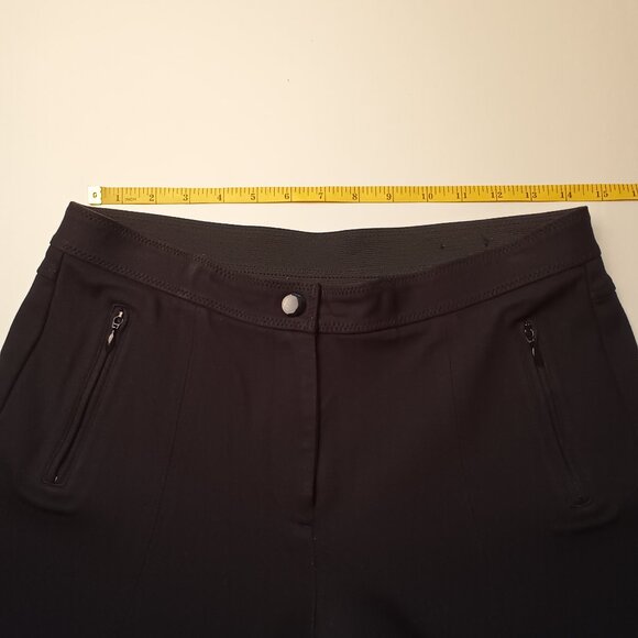Chico's Equestrian Style Riding Pants Size 6 Mid Rise Skinny Leg Black Color - Picture 6 of 9
